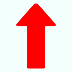 Red arrow icon vector