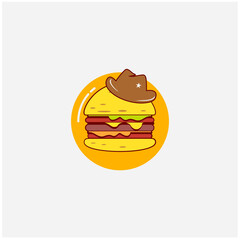 illustration vector graphic of TEXAS BURGER good for logo food and restaurant