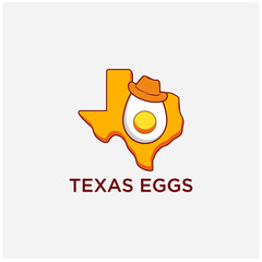 illustration vector graphic of logo TEXAS EGG good for food Texas