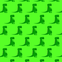 Green Dino Background Pattern | Seamless pattern with dinosaurs