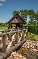 Garden in Witulin village. Lublin Voivodeship. Poland