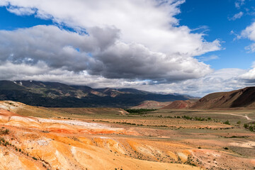 landscape of the mountains
