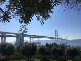 landscape - bridge - blue sky