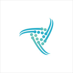 TTT letters triangle logo design.