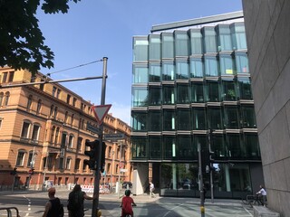 Bein haus modern Glasfassade Architektur Kran Baustelle museumsinsel Regierungsviertel 