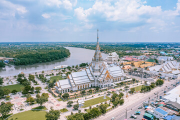 Wat Sothon Wararam Worawihan in Chachoengsao, Thailand