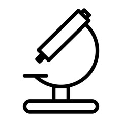 Vector Icons Microscope Lineal Style. Pixel Perfect and Editable Stroke.