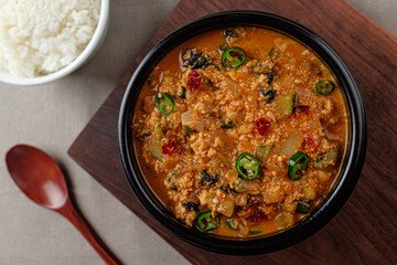 Soybean Paste Sauce made with various vegetables