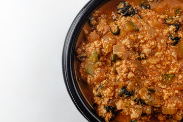 Soybean Paste Sauce on a white background