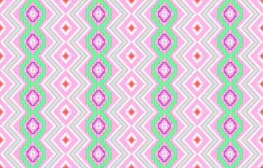 Geometric ethnic pattern for batik clothes, sarong wrapping. Embroidery vector illustration pattern.