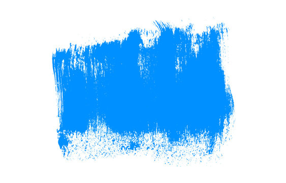 Gemalte unordentliche Farbfläche in blau