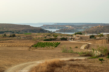 Fototapeta premium No Entry. Private land. Enjoy the countryside from the road!