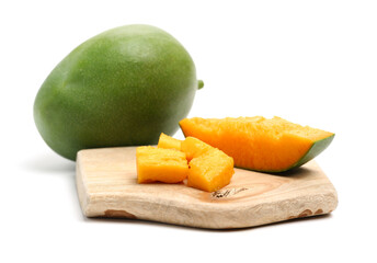 mangos on a white background 