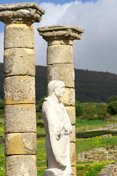Tarifa (C&aacute;diz) Spain. Architectural detail of the Basilica of Baelo Claudia