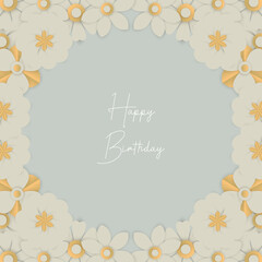 Fototapeta premium Happy Birthday greeting card