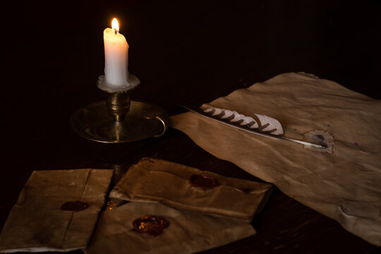 old book and candle