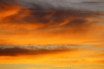 Fototapeta premium Dramatic sunset in the sky