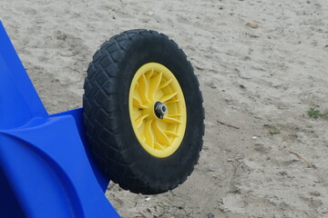 Fototapeta premium Roue de jouet en plastique .