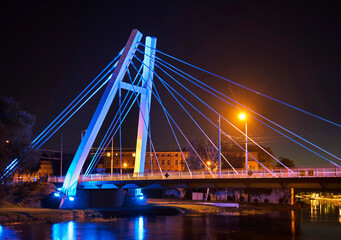 Wladysław Jagiello bridge over Brda river in Bydgoszcz. Poland