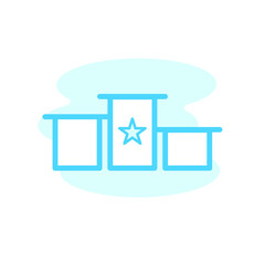 Illustration Vector Graphic of Podium icon