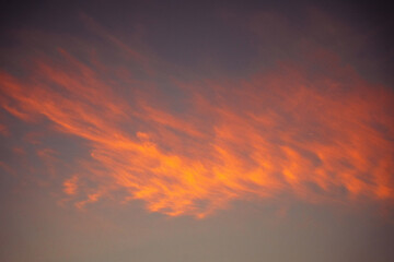 Wolken im Sonnenuntergang