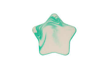 star shaped cosmetic sponge isolated close up