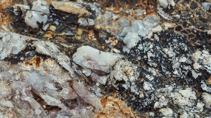 close up of a rock