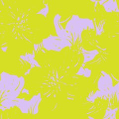 Fototapeta na wymiar Pastel Floral Brush strokes Seamless Pattern Background