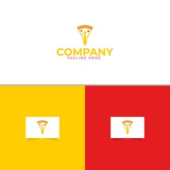 Pizza Jobs Logo Design Template Vector