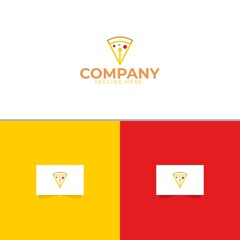 Pizza Pen Logo Design Template Vector