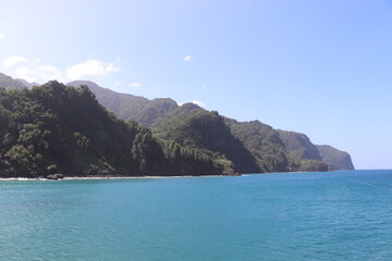 Fototapeta premium Paysages Grand Rivière Martinique Antilles Françaises Caraïbes