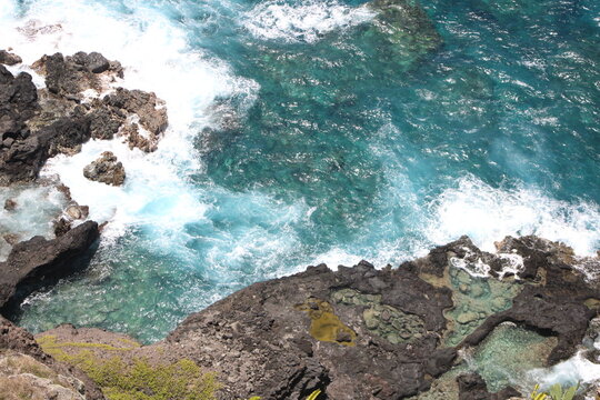 Rocky Shoreline from Above