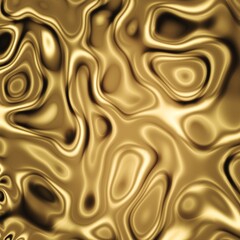 Glossy metallic golden fluid artistic website background