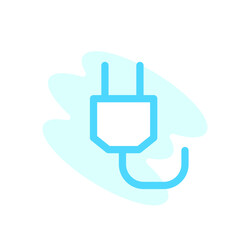 Obraz premium Illustration Vector graphic of power plug icon. Fit for electric, socket, cable etc.