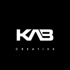 KAB Letter Initial Logo Design Template Vector Illustration