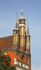 Church of Blessed Virgin Mary in Torun.  Poland