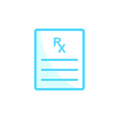 Illustration Vector graphic of Prescription icon. Fit for doctor, drug, illness, hospital etc.