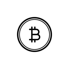 Obraz premium bitcoin icon logo template