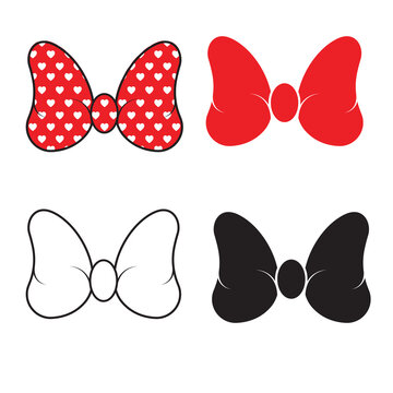 Labe abdomen Transitorio Minnie Mouse Bow Vector Images – Browse 45 Stock Photos, Vectors, and Video  | Adobe Stock
