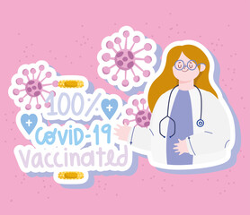 vaccinated for covid 19