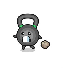 illustration of the kettleball running in fear