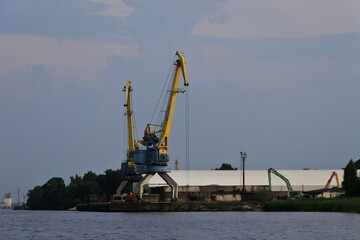 cranes in port