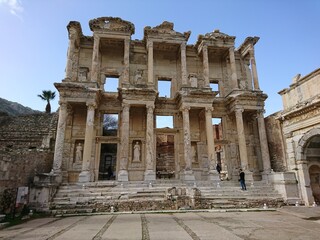 Obraz premium Ephesus ancient city, Celsius Library, İzmir-Turkey
