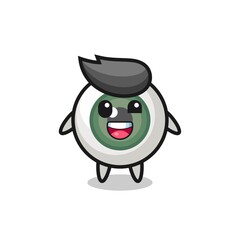 Fototapeta premium illustration of an eyeball character with awkward poses