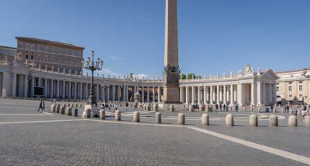 Naklejka premium Saint Peter's Square in Vatican City, Italy, Rome