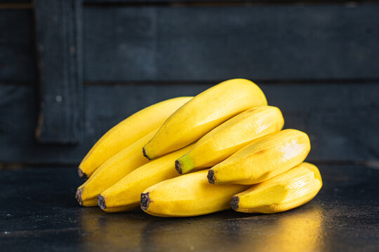 bananas fresh and ripe fruits meal snack copy space food background rustic. top view keto or paleo diet veggie vegan or vegetarian food
