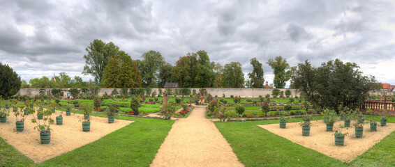 Der Klostergarten des Klosters in Seligenstadt