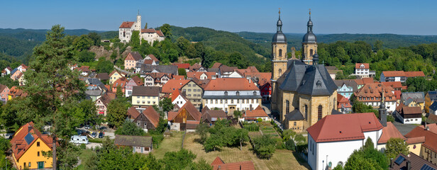 Ansicht des Pilgerorts Gößweinstein mir Burg in Franken © Frank Wagner