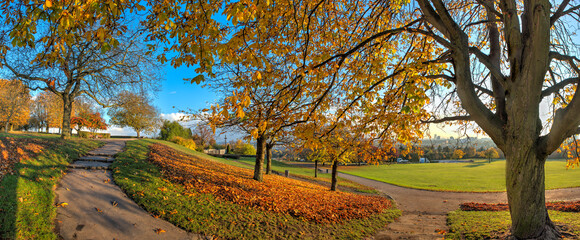 Der Lohrberg in Frankfurt am Main im Herbst