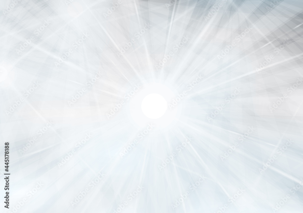 Wall mural vector gray, sparkling background with rays, lights and stars. gray abstract background.